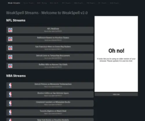 Weakspell.to(WeakSpell Streams) Screenshot