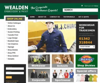 Wealdenworkwear.co.uk(Wealden Embroidery) Screenshot