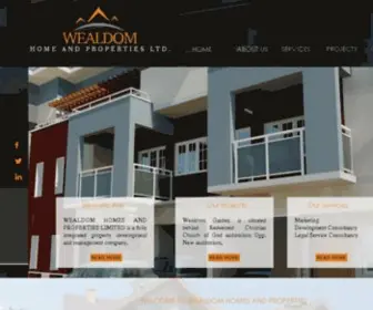 Wealdomproperties.com(Affordable Homes and Real Estate Solution) Screenshot