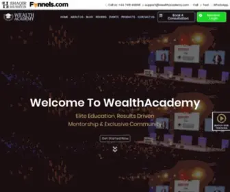 Wealthacademy.com(Shaqir Hussyin's Wealth Academy) Screenshot