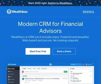 Wealthbox.com(Wealthbox CRM for financial advisors) Screenshot