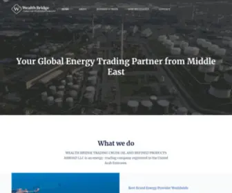 Wealthbridgenergy.com(Trading Crude Oil and Refined Products LLC) Screenshot