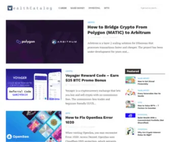 Wealthcatalog.com(Build Your Wealth) Screenshot