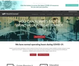 Wealthcounsel.com(Practice-building resources) Screenshot
