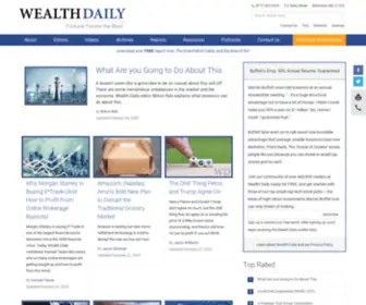 Wealthdaily.com(Stock Market Commentary and Investment Advice) Screenshot