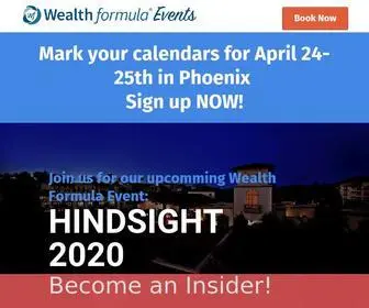 Wealthformulaevents.com(Wealth Formula Events) Screenshot