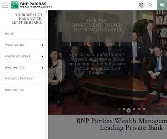 Wealthmanagement.bnpparibas(A leading Private Bank I BNP Paribas Wealth Management International) Screenshot