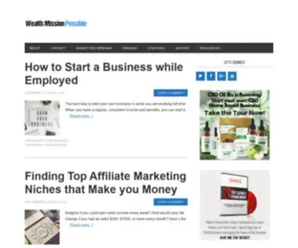 Wealthmissionpossible.com(Internet Marketing) Screenshot