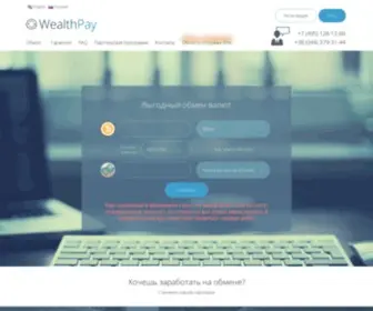 Wealthpay.org(обменный пункт Perfect Money и Webmoney) Screenshot