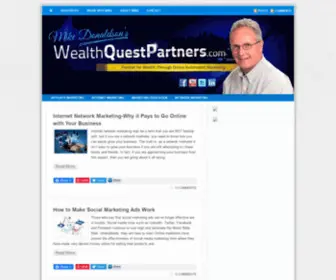 Wealthquestpartners.com(Partner for Wealth Through Online Automated Marketing) Screenshot
