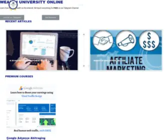 Wealthuniversity.online(Wealth University) Screenshot