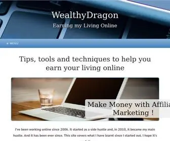 Wealthydragon.com(Affiliate Marketing Guides For Beginners) Screenshot