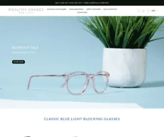 Wealthyshades.com(Men's and Women's Sunglasses) Screenshot