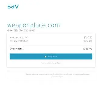 Weaponplace.com(The premium domain name) Screenshot