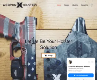 Weaponxholsters.com(Weapon X Holsters) Screenshot