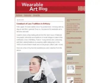 Wearableartblog.com(Wearable Art Blog) Screenshot