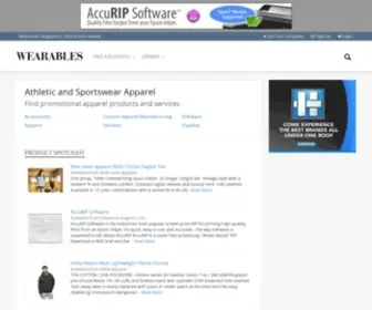 Wearablesonlinedirectory.com(Directory of Athletic and Sportswear Apparel Companies) Screenshot