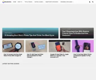 Wearablestouse.com(Wearables To Use publishes tech how to content) Screenshot