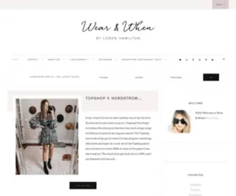 Wearandwhenblog.com(Wear & When by Loren Hamilton) Screenshot