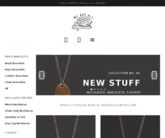 Weareallsmith.com(Handcrafted Jewelry for Men) Screenshot