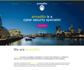 Wearearmadillo.com(Armadillo Managed Services) Screenshot