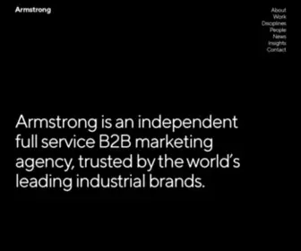 Wearearmstrong.com(Armstrong) Screenshot