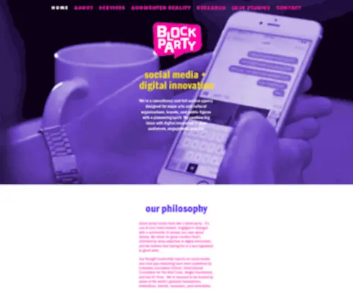 Weareblockparty.com(Block party) Screenshot