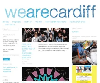 Wearecardiff.co.uk(We Are Cardiff) Screenshot