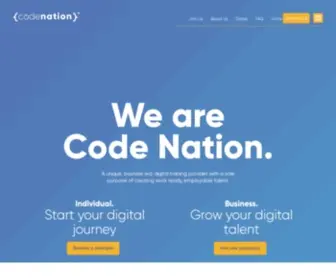 Wearecodenation.com(Code Nation) Screenshot