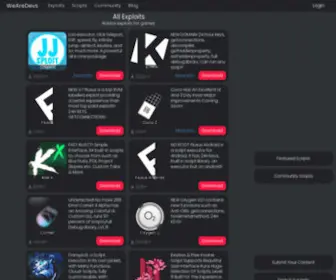 Wearedevs.net(Roblox Exploits & Hacks & Cheats) Screenshot