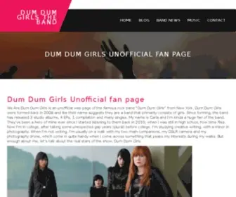 WearedumdumGirls.com(Dum Dum Girls the band) Screenshot