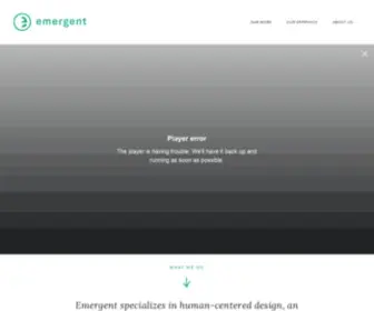 Weareemergent.com(Emergent specializes in human) Screenshot