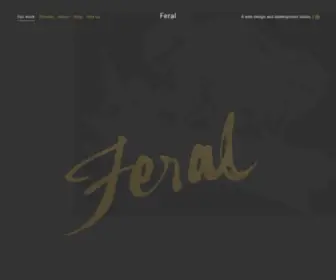 Weareferal.com(A Remote Web Design & Web Development Studio in Portland) Screenshot