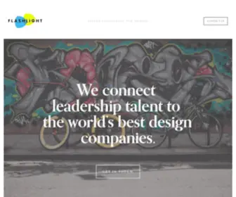 Weareflashlight.com(Talent Consulting for Design) Screenshot