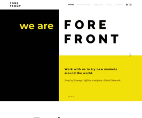 Weareforefront.com(We are Forefront) Screenshot
