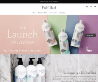 Wearefulfilled.co(A vegan hair and body care brand) Screenshot