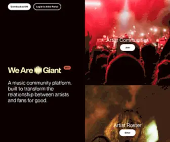 Wearegiant.com(WeAreGiant, the new home of Creative Giant Design Group) Screenshot