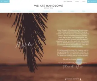 Wearehandsome.com(We Are Handsome) Screenshot