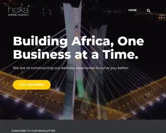 Wearehexa.co(Building Africa) Screenshot