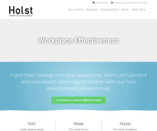 Weareholst.com(Holst Workplace Effectiveness) Screenshot
