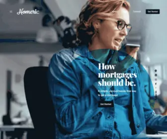 Wearehomeric.com(Changing the way you get a mortgage) Screenshot