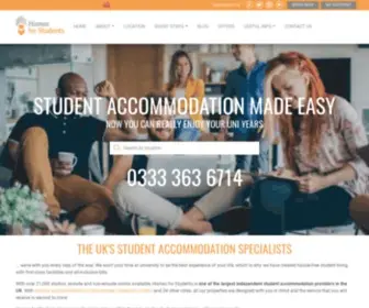 Wearehomesforstudents.com(Student Accommodation for the UK and Ireland) Screenshot