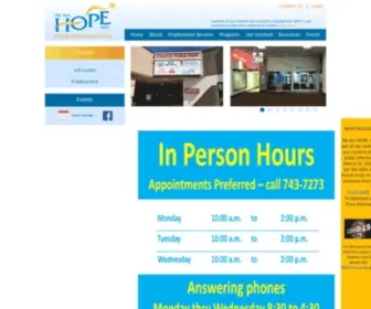 Wearehopeinc.org(We Are HOPE) Screenshot