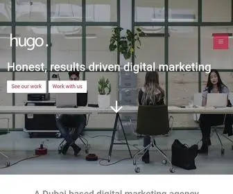 Wearehugo.com(The Hugo Agency) Screenshot