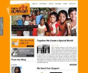 Wearehuman.org.in(We Are Human Foundation) Screenshot