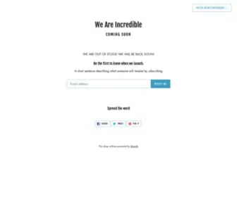 Weareincredible.net(We Are Incredible) Screenshot