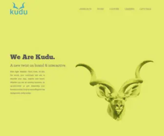 Wearekudu.com(Kudu Creative) Screenshot