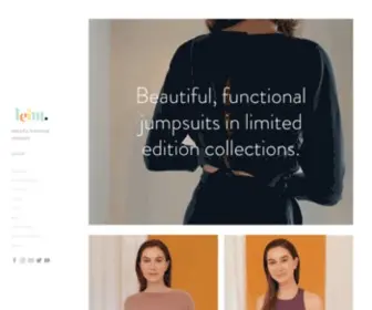 Weareleim.com(Beautiful, Functional Jumpsuits) Screenshot