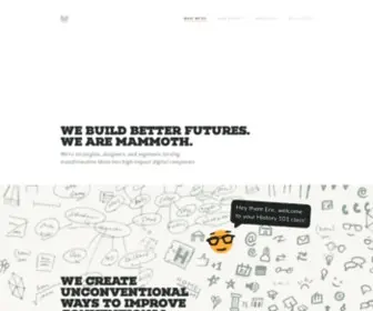 Wearemammoth.com(We Build Better Futures) Screenshot