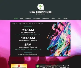 Wearenewbeginnings.com(New Beginnings Church) Screenshot